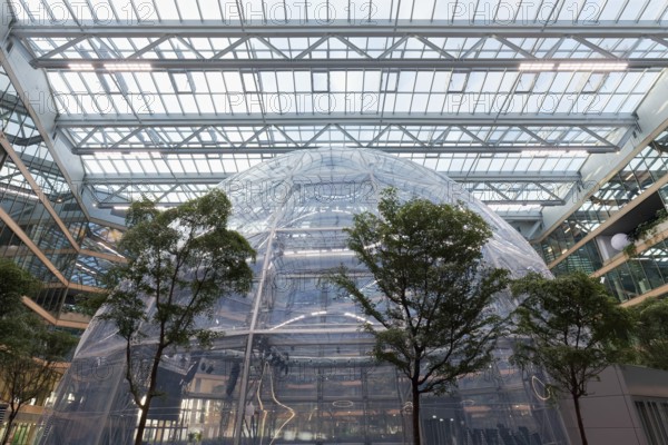 EUREF dome, Jauch-Kuppel, event location EUREF-Campus Düsseldorf, European Energy Forum for Climate Protection and Electric Mobility, Energiewende, Düsseldorf, North Rhine-Westphalia, Germany