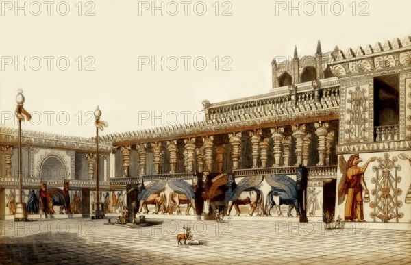 Reconstruction of the Palace of Sargon II of Assyria at Dur-Sharrukin, Khorsabad, Iraq