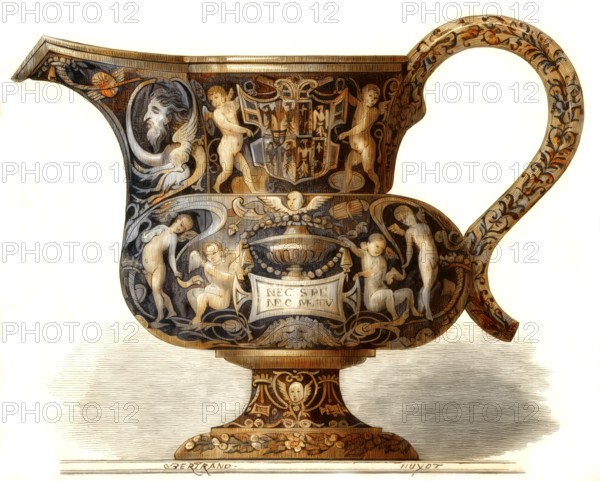 Italian hanap, Faience, 16th century