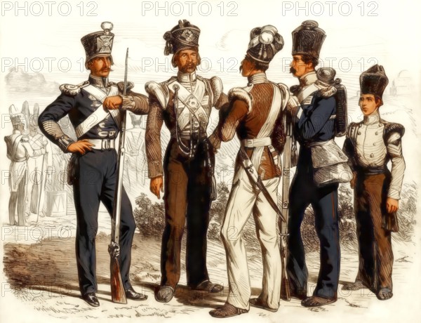 Indian sepoys, Anglo-Persian War, 1856 - 1857