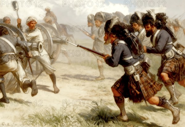 The siege of Cawnpore or Kanpur, Indian rebellion of 1857