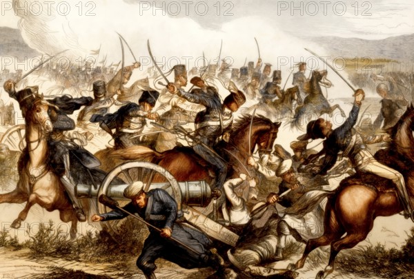 British Cavalry at the Battle of Balaclava, Crimean War