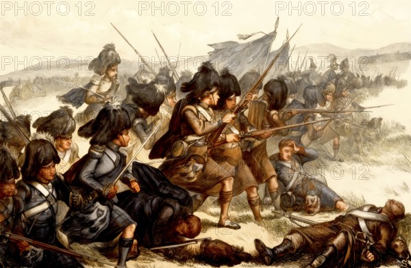 Highlanders at the Battle of the Alma, 20th September 1854, Crimean War