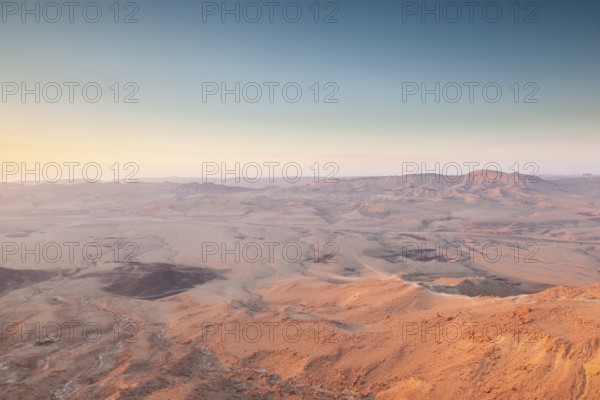 Mitzpe Ramon, Israel. The vast desert crater of Maktesh Ramon national park