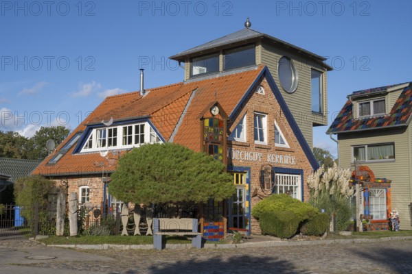Mönchgut Keramik, Arts and Crafts Store, Middelhagen, Lobbe, Mönchgut Peninsula, Rügen, Island, Baltic Sea, Mecklenburg-Western Pomerania, Germany