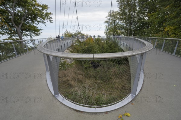 Skywalk, viewing platform at the Königsstuhl National Park Center, Jasmund National Park, Sassnitz, Rügen island, Baltic Sea, Mecklenburg-Western Pomerania, Germany