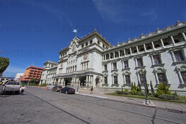 Palacio Nacional de la Cultura or National Palace of Culture or Palacio Verde or Green Palace, former seat of government, in Old Town Zone 1, Guatemala City, Guatemala Department, Guatemala