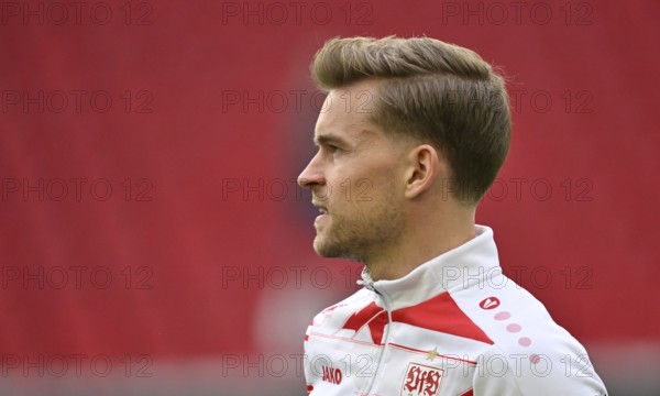 Maximilian Mittelstädt VfB Stuttgart (07) portrait Football Bundesliga, MHPArena, MHP Arena Stuttgart, Baden-Württemberg, Germany