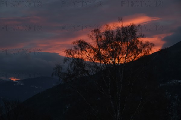 Morning atmosphere, clouds, Radenthein, Carinthia