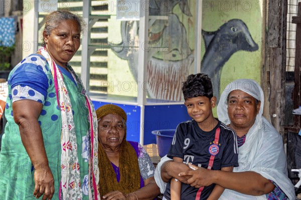 People wearing traditional clothes, friendly atmosphere, relaxed street scenario