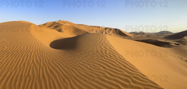 Sand dunes in the Rhub al Khali desert, empty quarter, largest sandy desert in the world, Oman