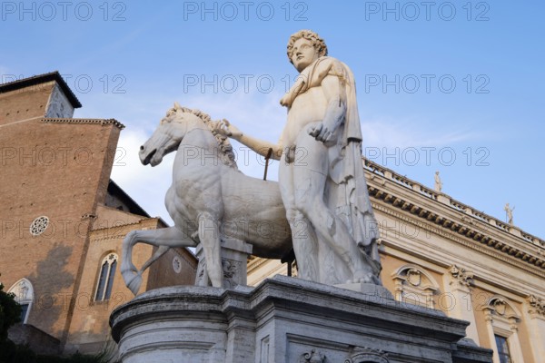 Castor and Pollux Statue, Piazza di Campidoglio, Capitol Square, Rome, Lazio, Italy