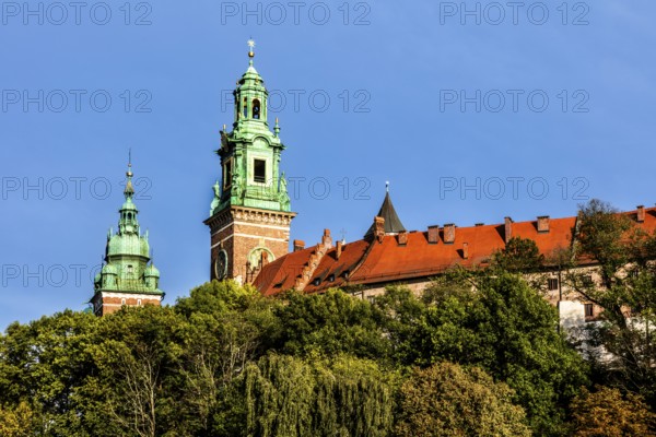 Wawel Castle, Wawel Castle, former center of Polish monarchy founded around 1000, UNESCO World Heritage Site, Krakow, Poland