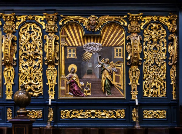 Choir stalls, St. Mary's Church, 14th century, Krakow, Poland