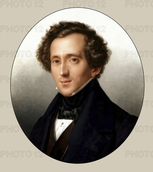 Jakob Ludwig Felix Mendelssohn Bartholdy, 1809 - 1847, German composer, pianist and organist