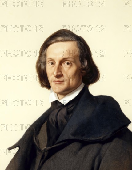 Portrait of Franz Liszt, 1811-1886, Hungarian composer, virtuoso pianist