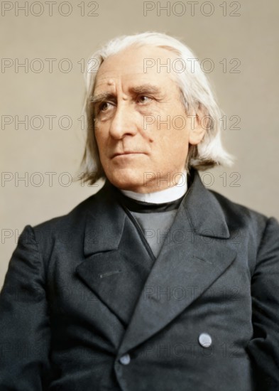 Portrait of Franz Liszt, 1811-1886, Hungarian composer, virtuoso pianist, conductor