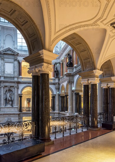 Interior design at the Museum of Communication on Leipziger Straße in Berlin Mitte, Classicism, Berlin, Germany