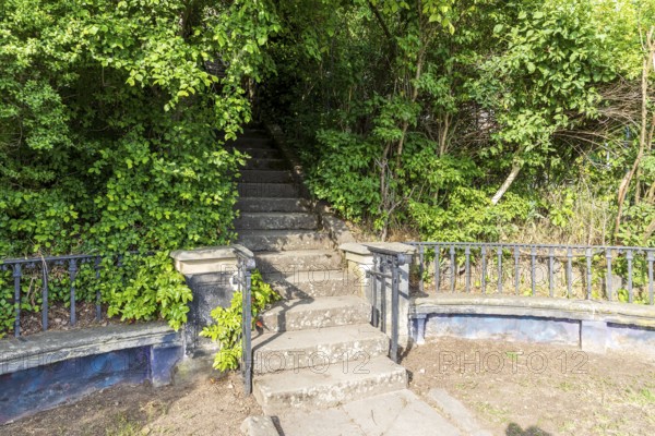 View of the Elbe and Dresden, Royal Vineyard Wachwitz, Dresden, Saxony, Germany