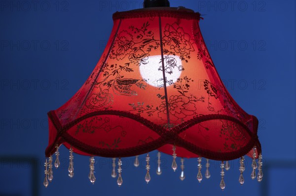Hanging lamp, in a hotel, England, Great Britain