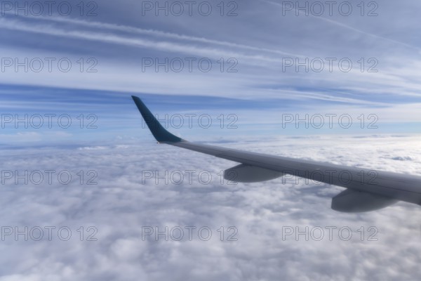 Cloud cover seen from an airplane, Bavaria Germany