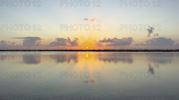 Sunrise on the coast near Khahil, Oman
