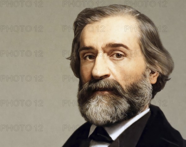 Giuseppe Verdi, 1813 – 1901, Italian opera composer, digitally edited