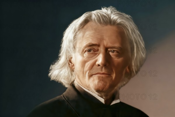 Portrait of Georg Balthazar von Neumayer, Ritter von Neumayer, 1826 – 1909, German polar explorer, geographer and geophysicist, best known for cooperation of meteorology and scientific observations, digitally optimized