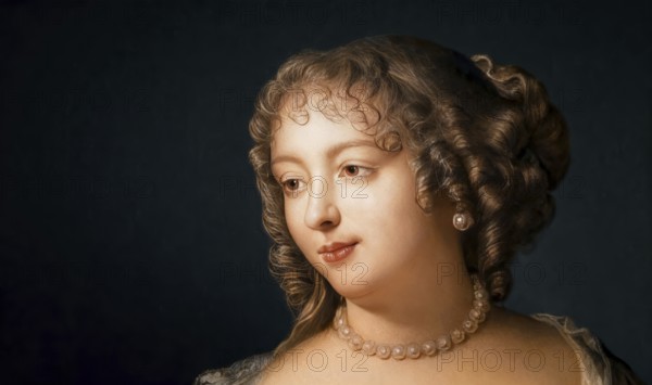 Marie de Rabutin-Chantal, marquise de Sévigné, also known as Madame de Sévigné or Mme de Sévigné, French aristocrat, digitally edited after Marie Victoire Jaquotot