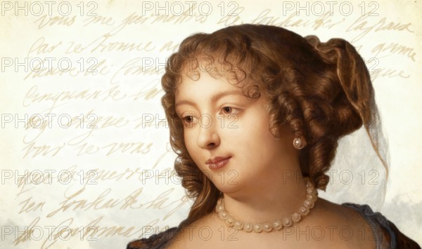 Marie de Rabutin-Chantal, marquise de Sévigné, also known as Madame de Sévigné or Mme de Sévigné, French aristocrat, digitally edited after Marie Victoire Jaquotot
