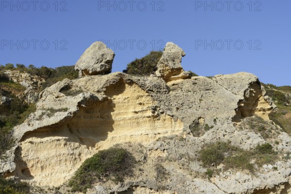 Rocky coast, Ponta da Piedade, Lagos, Algarve, Portugal
