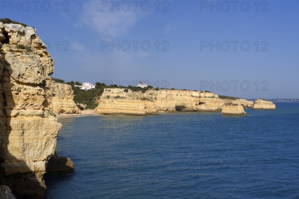 Rocky coast, Praia da Marinha, Algarve, Portugal