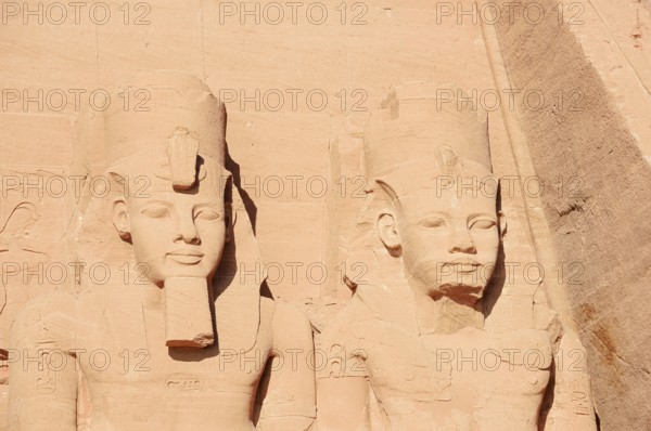 Colossal Statues of Ramesses II, Ramesses II Grand Temple, Abu Simbel Temple, UNESCO World Heritage Site, Nubia, Egypt
