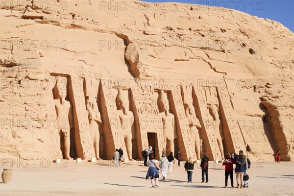 Hathor Temple or Temple of Nefertari, Abu Simbel Temple, UNESCO World Heritage Site, Nubia, Egypt