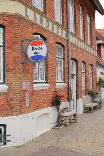Restaurant Kajüte 1876, 'Little Amsterdam of the North' Friedrichstadt, North Frisia, Schleswig-Holstein, Germany
