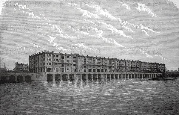 The merchandise magazine of the Rotterdam'sche Handelsgesellschaft in Fejenood, Holland, authentic, digitally restored reproduction from a 19th century original, exact date of presentation unknown, historical