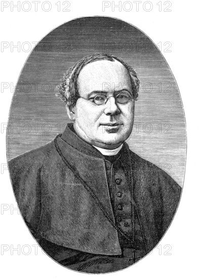 Robert Herzog (born 17 February 1823 in Schönwalde, district of Frankenstein, died 26 December 1886 in Breslau) was a Roman Catholic clergyman and from 1882 to 1886 Prince-Bishop of the Archbishopric of Breslau, authentic, digitally restored reproduction from a 19th century original, exact date of depiction unknown, Historical