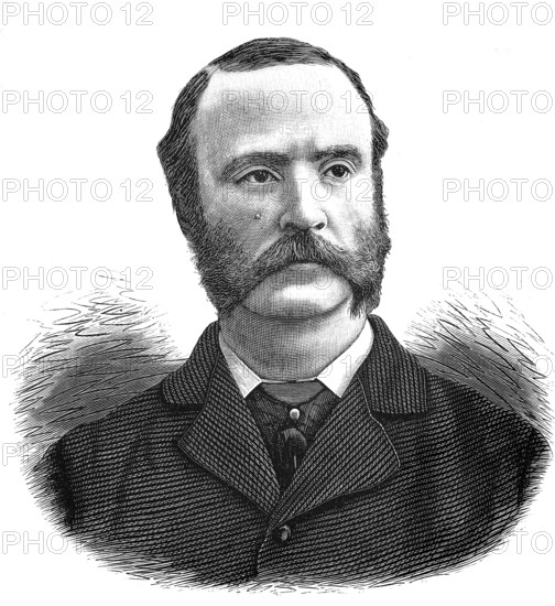 Charles Stewart Parnell (born 27 June 1846 in Avondale, County Wicklow, died 6 October 1891 in Brighton) was an Irish politician who was a member of the British House of Commons from 1875 to 1891 and, as leader of the Home Rule League, advocated self-government for Ireland, authentic, digitally restored reproduction from a 19th century original, exact date of depiction unknown, Historical