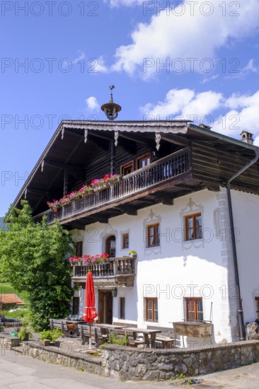 Birthplace Peter Müllner, Sachrang, Sachranger Tal, Chiemgau, Upper Bavaria, Bavaria, Upper Bavaria, Bavaria, Germany