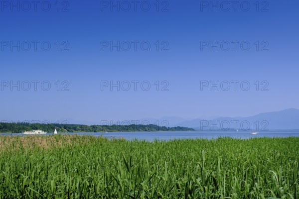Seebad, Freibad, Strandbad, Seebruck am Chiemsee, Chiemgau, Upper Bavaria, Bavaria, Germany