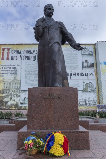 Monument to Ukrainian National Poet Taras Shevchenko, Czernowicz, Ukraine