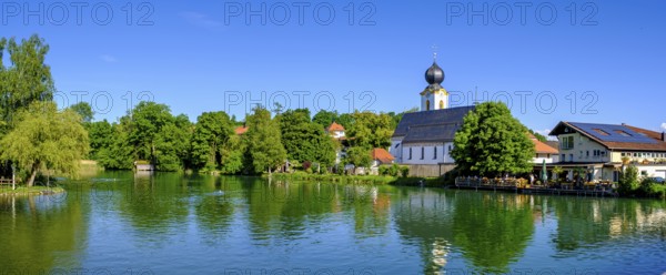 Alzbad, Flussschwimmbad an der Alz, Truchtlaching, Chiemgau, Upper Bavaria, Bavaria, Germany