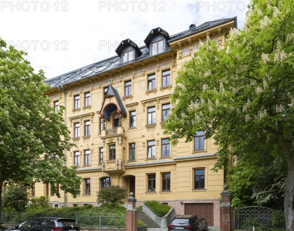 Marianne Brandt House, Art Nouveau villas and Wilhelminian era buildings on Kaßberg, Chemnitz, Saxony, Germany