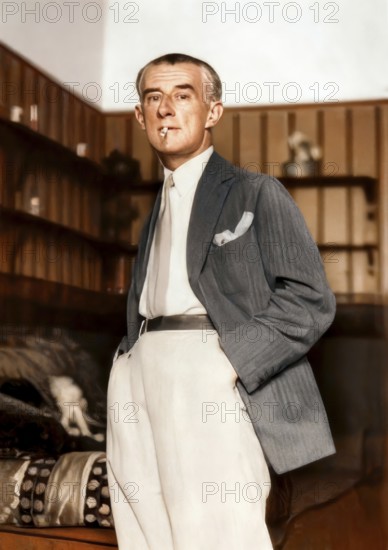 Joseph Maurice Ravel, 1875 – 1937, French composer, pianist and conductor, leading musician in Impressionism, 1928, digitally edited