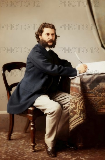 Johann Baptist Strauss II, 1825 – 1899, Austrian composer and violinist, 1879, digitally edited according to a photography