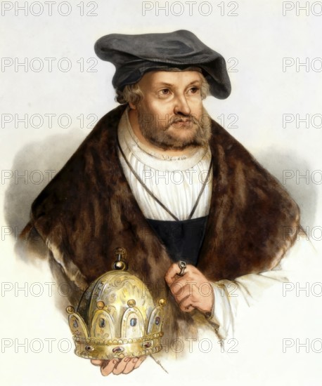 Frederick III or Frederick the Wise, 1463 - 1525, Prince-elector of Saxony, digitally edited, Friedrich III. oder Friedrich der Weise, 1463 - 1525, Kurfürst von Sachsen