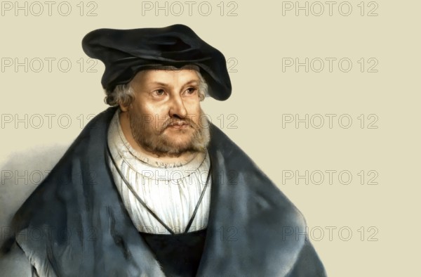 Frederick III or Frederick the Wise, 1463 - 1525, Prince-elector of Saxony, digitally edited, Friedrich III. oder Friedrich der Weise, 1463 - 1525, Kurfürst von Sachsen