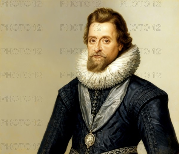 James VI and I, James Charles Stuart, 1566 – 1625, King of England, Scotland and Ireland, digitally edited
