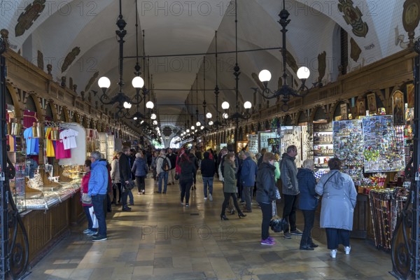 Cloth halls with souvenir shops, Krakow, Poland