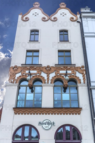 Art Nouveau façade around 1900, Krakow, Poland